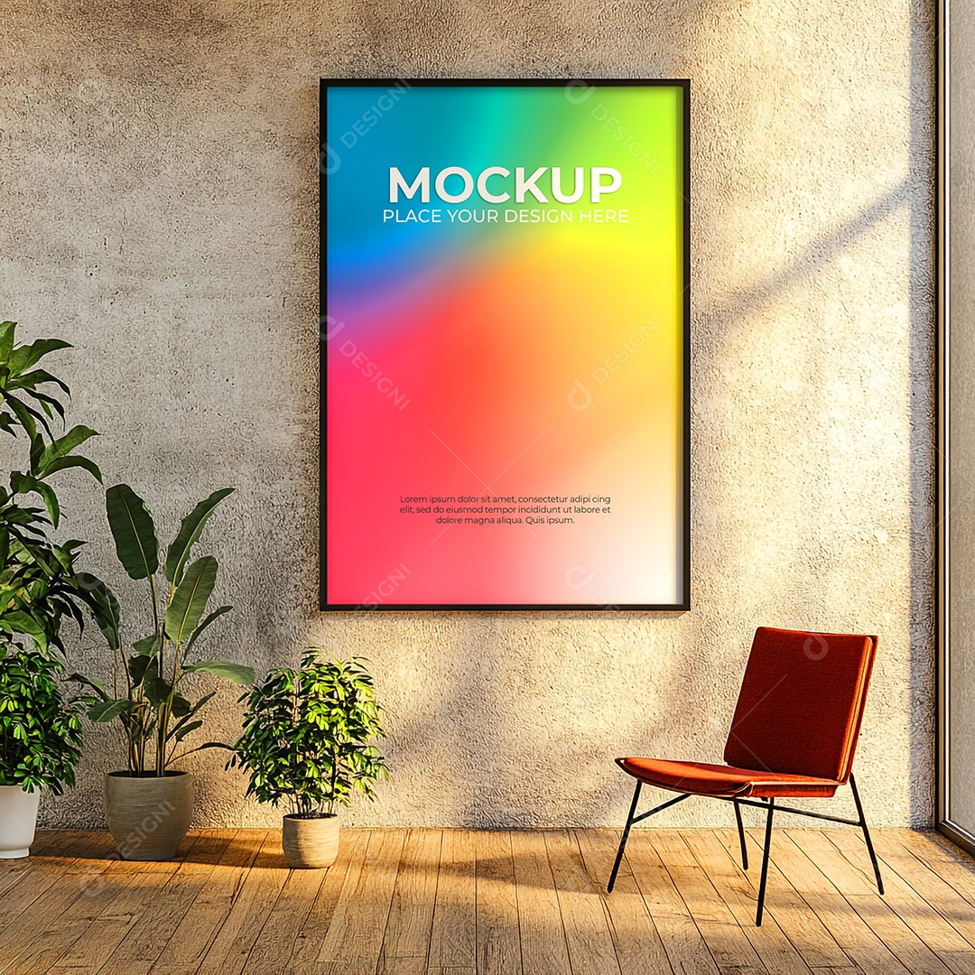Quadro Mockup PSD Editável