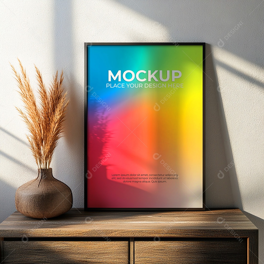 Quadro Mockup PSD Editável