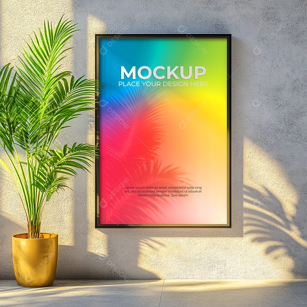 Quadro Mockup PSD Editável