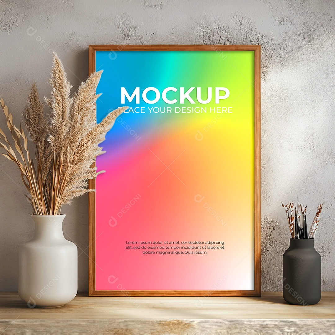 Quadro Mockup PSD Editável