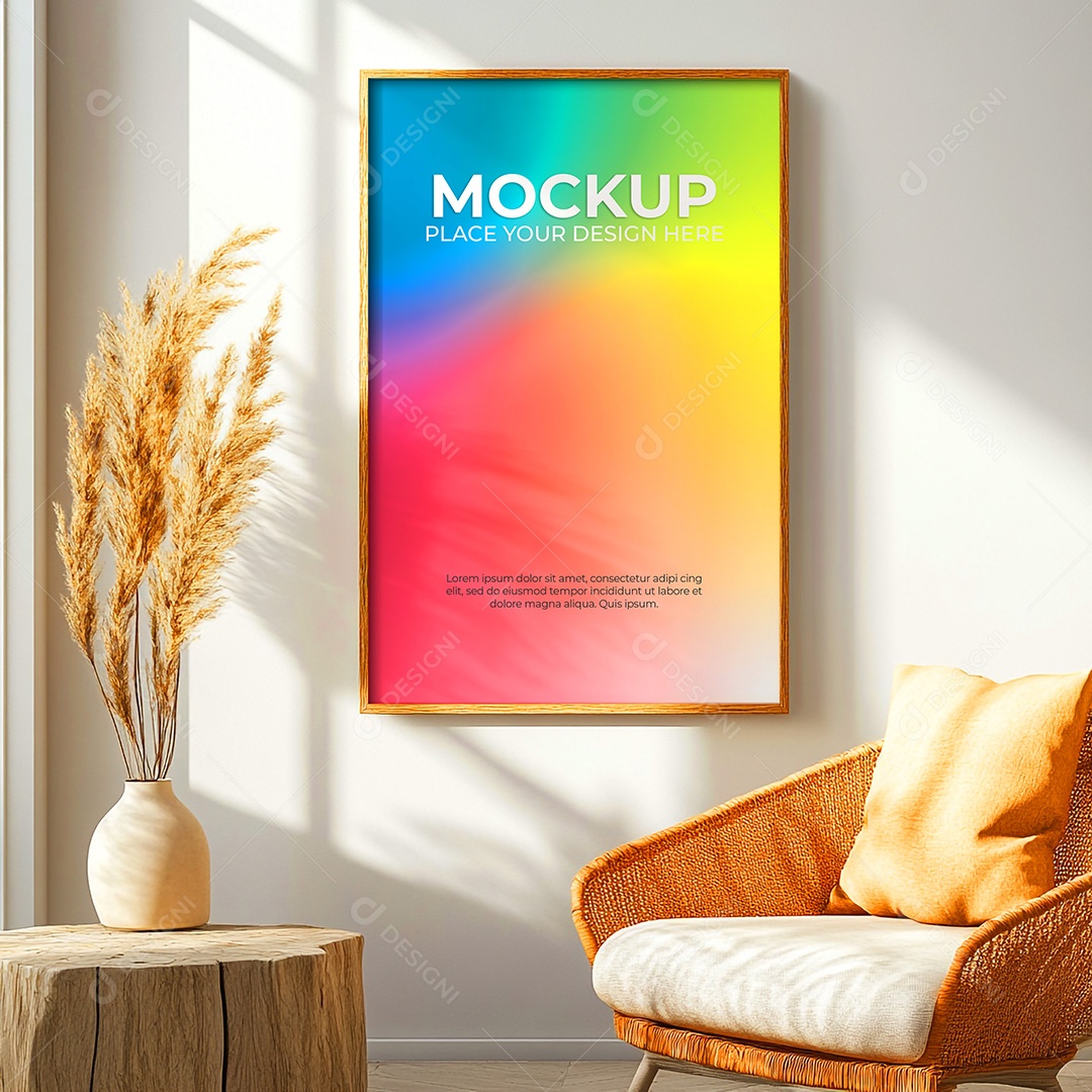 Quadro Mockup PSD Editável