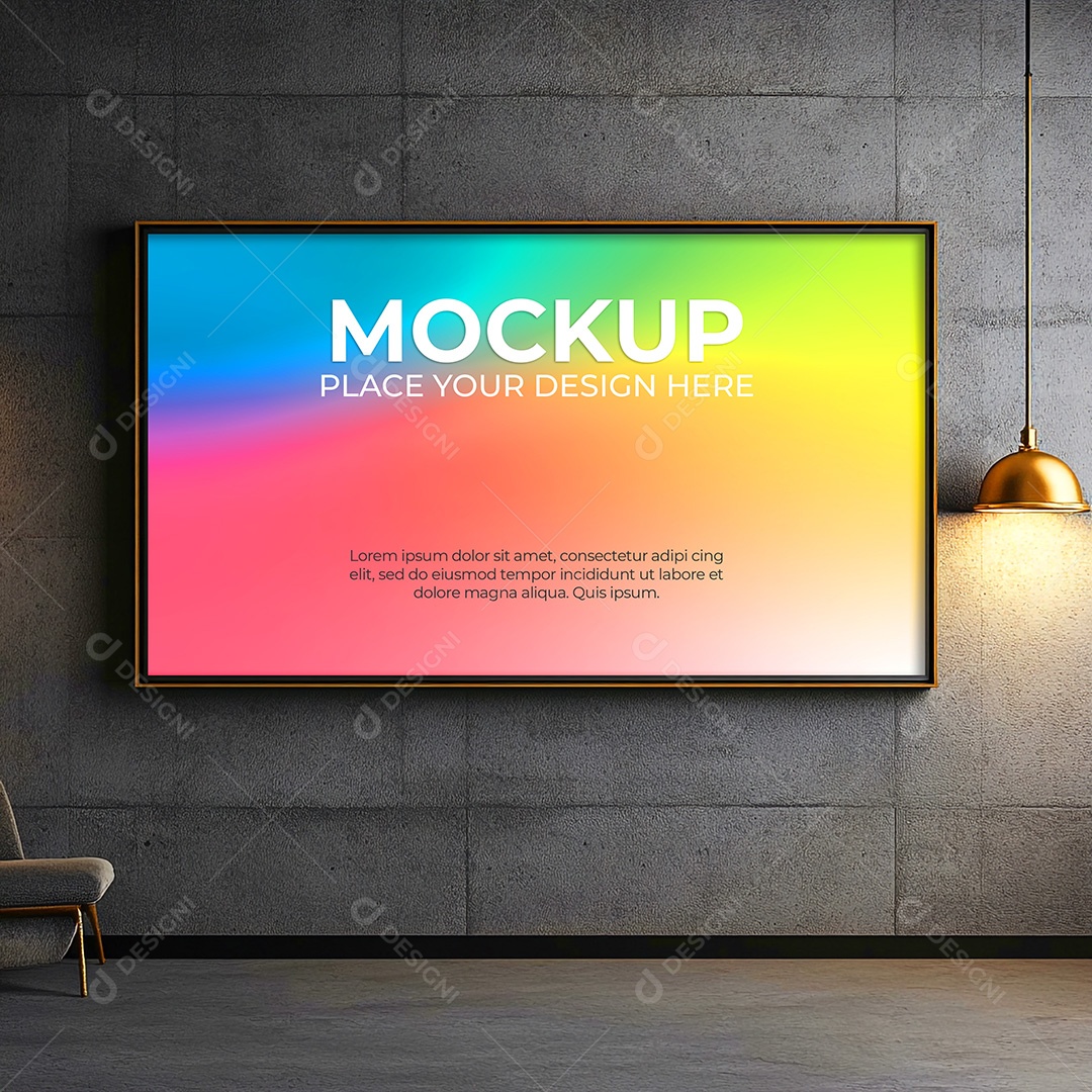 Quadro Mockup PSD Editável