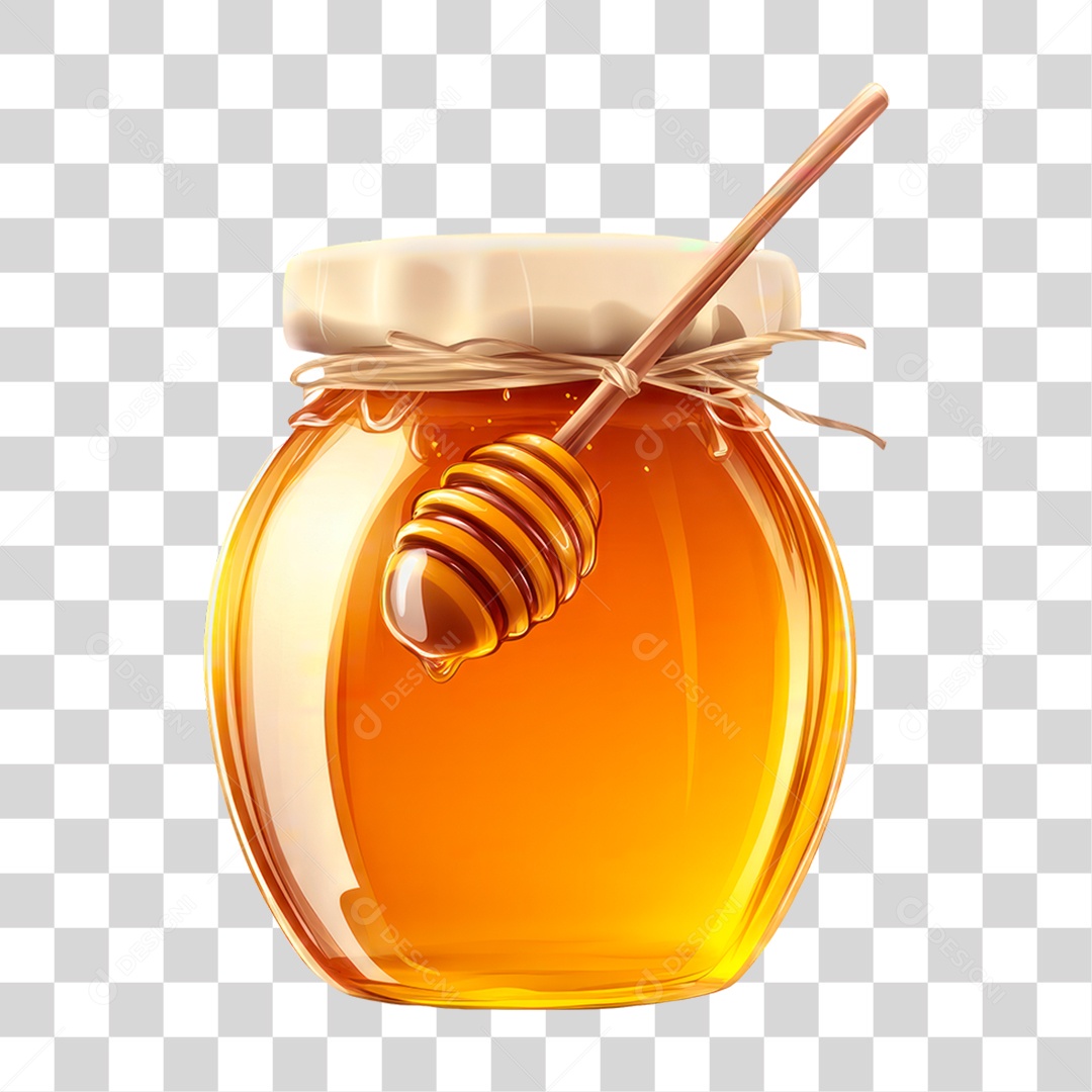 Pote de Mel PNG Transparente