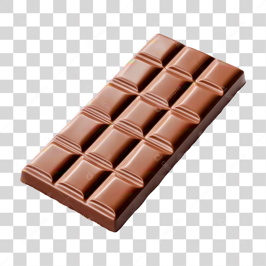 Barra de Chocolate PNG Transparente