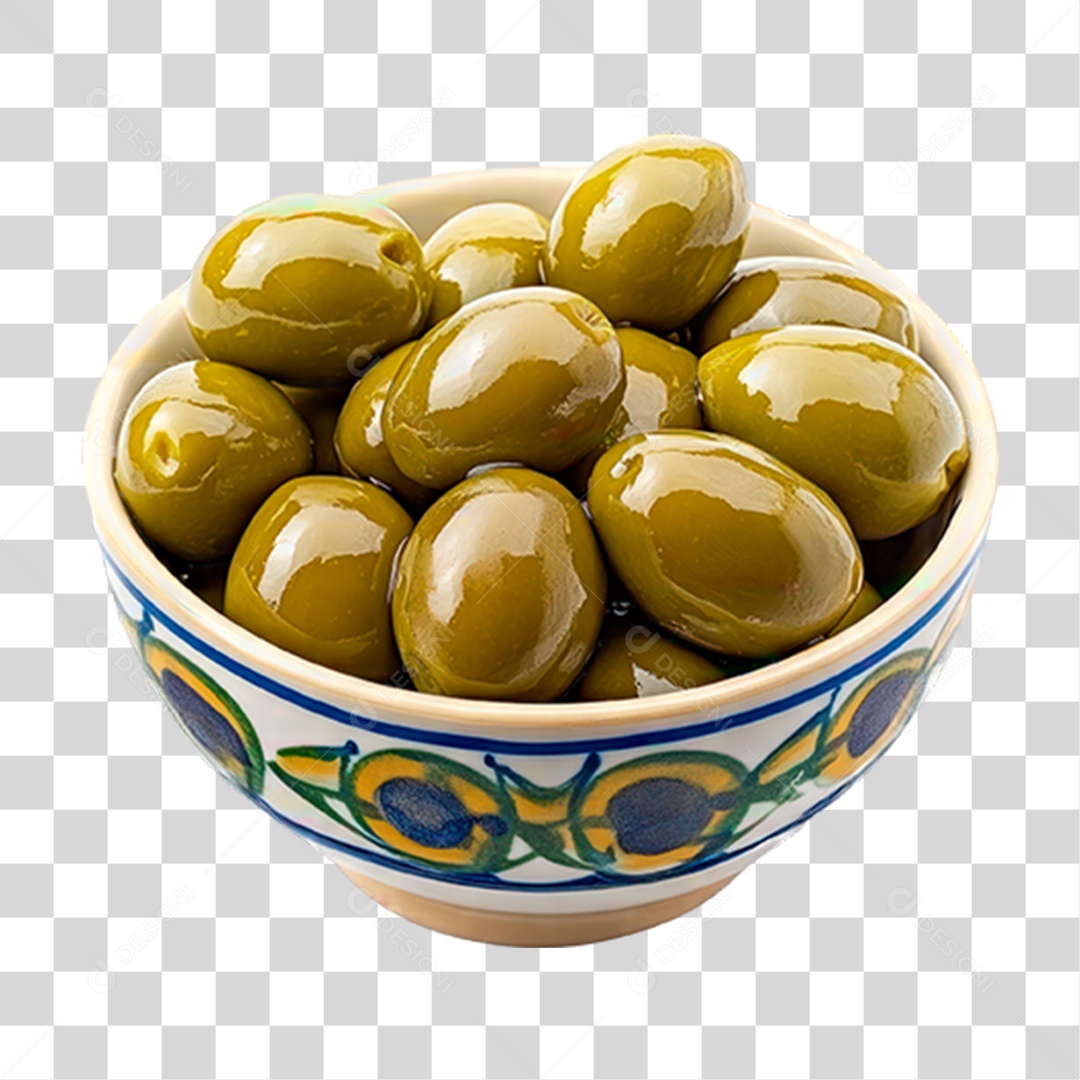 Tigela de Azeitona PNG Transparente