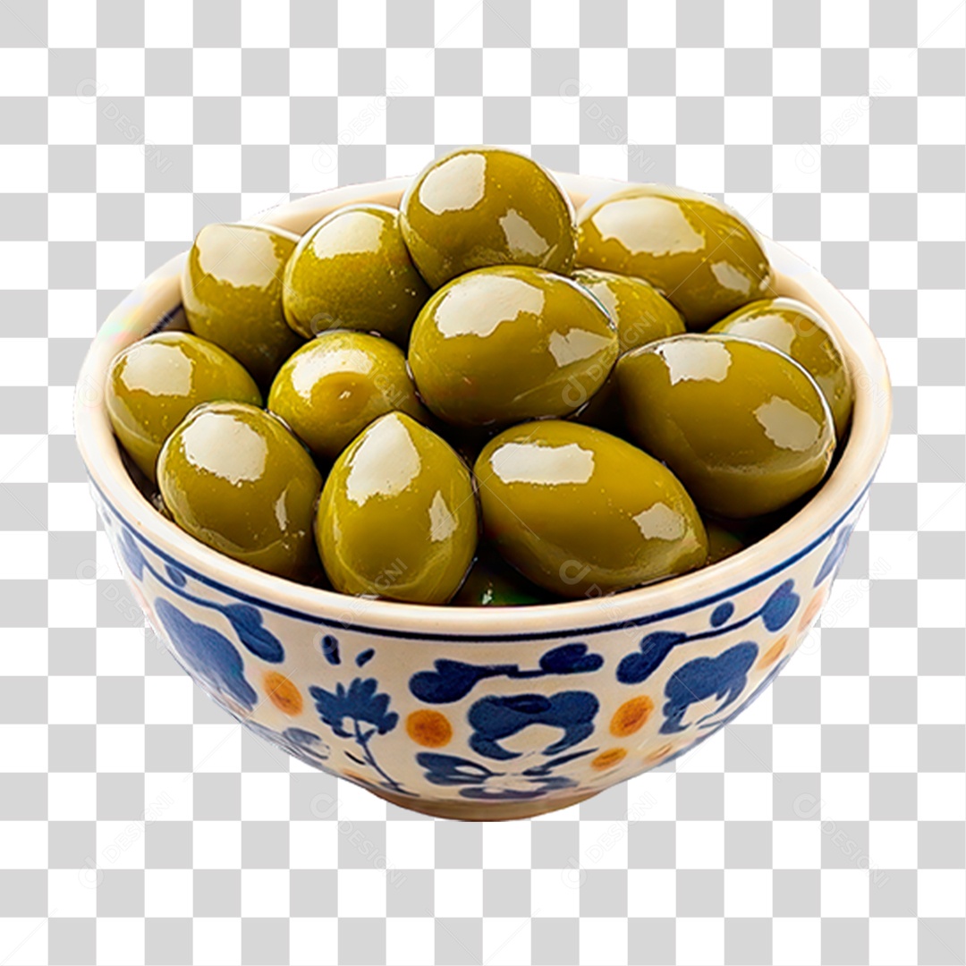 Tigela de Azeitona PNG Transparente