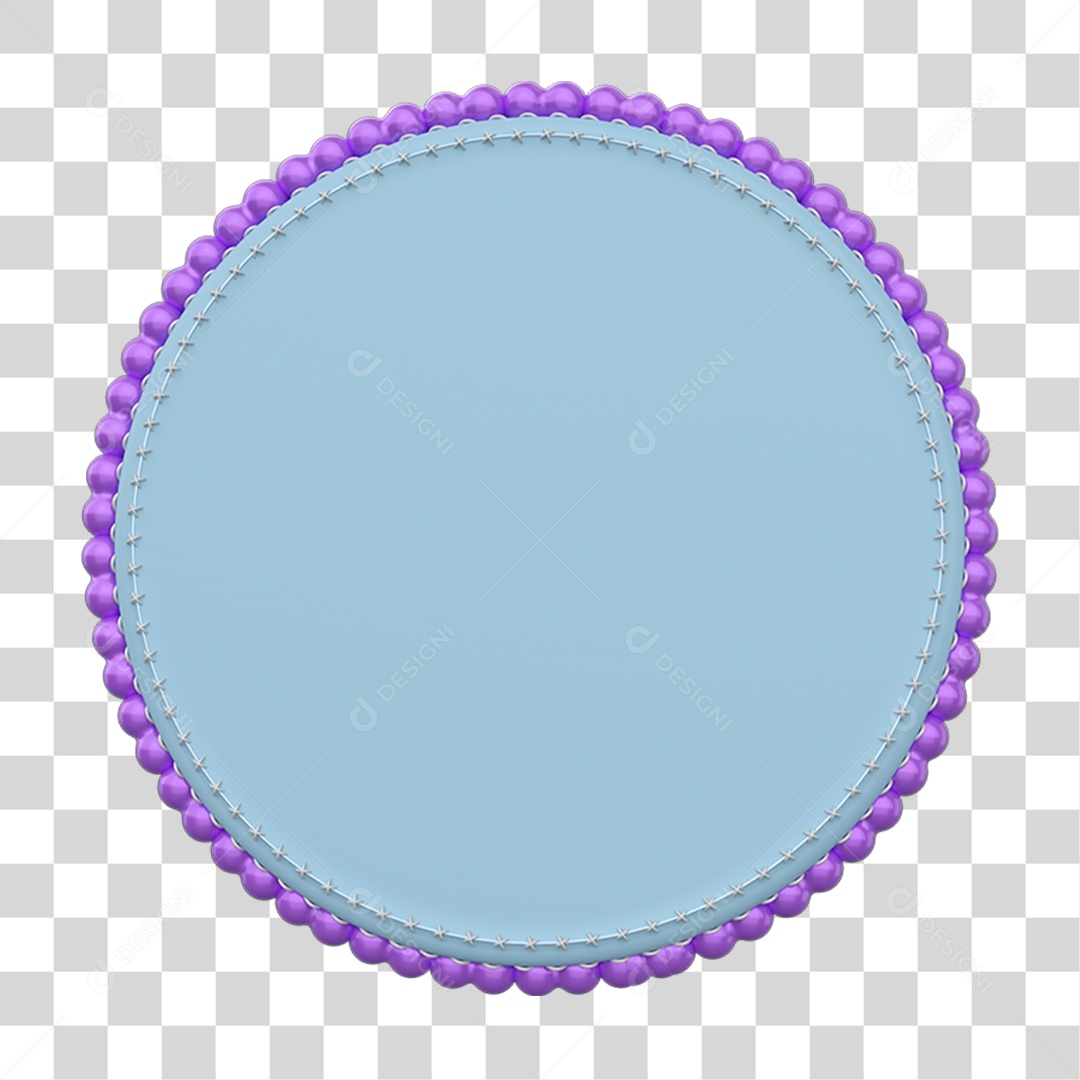 Placa de Metal Redonda PNG Transparente