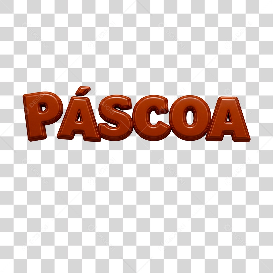 Selo 3D Páscoa PNG Transparente