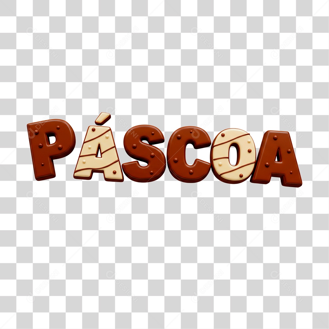 Selo 3D Páscoa PNG Transparente