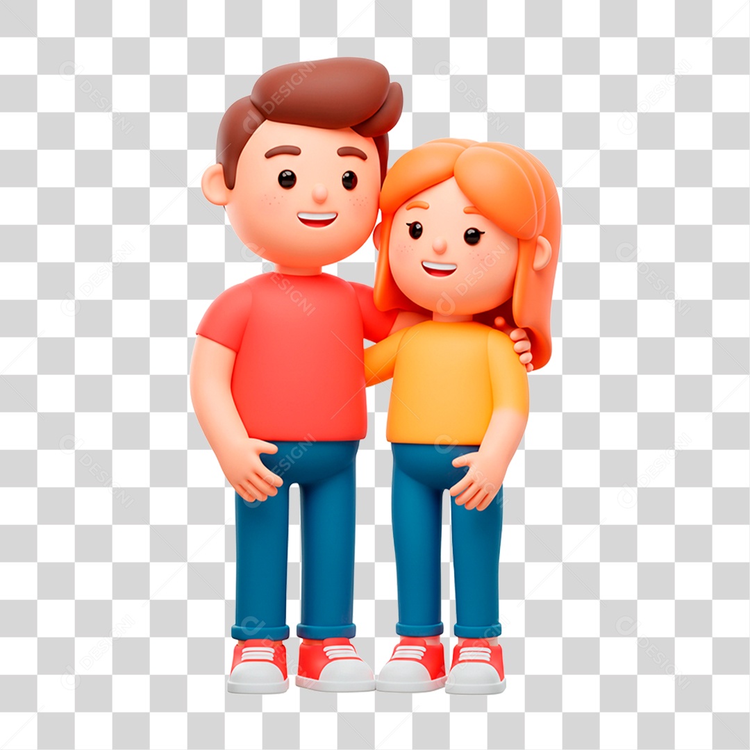 Casal PNG Transparente