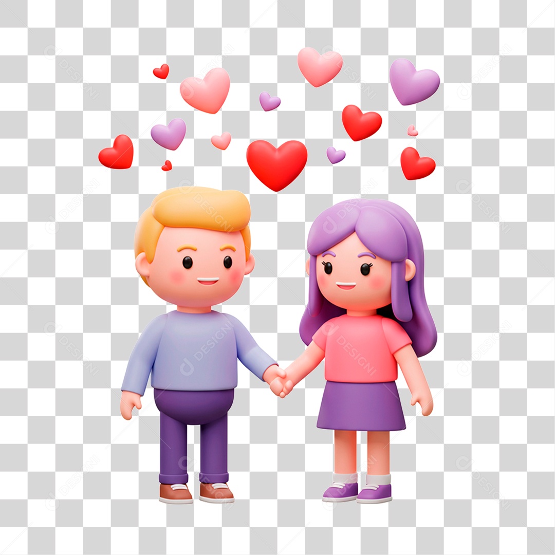 Casal PNG Transparente