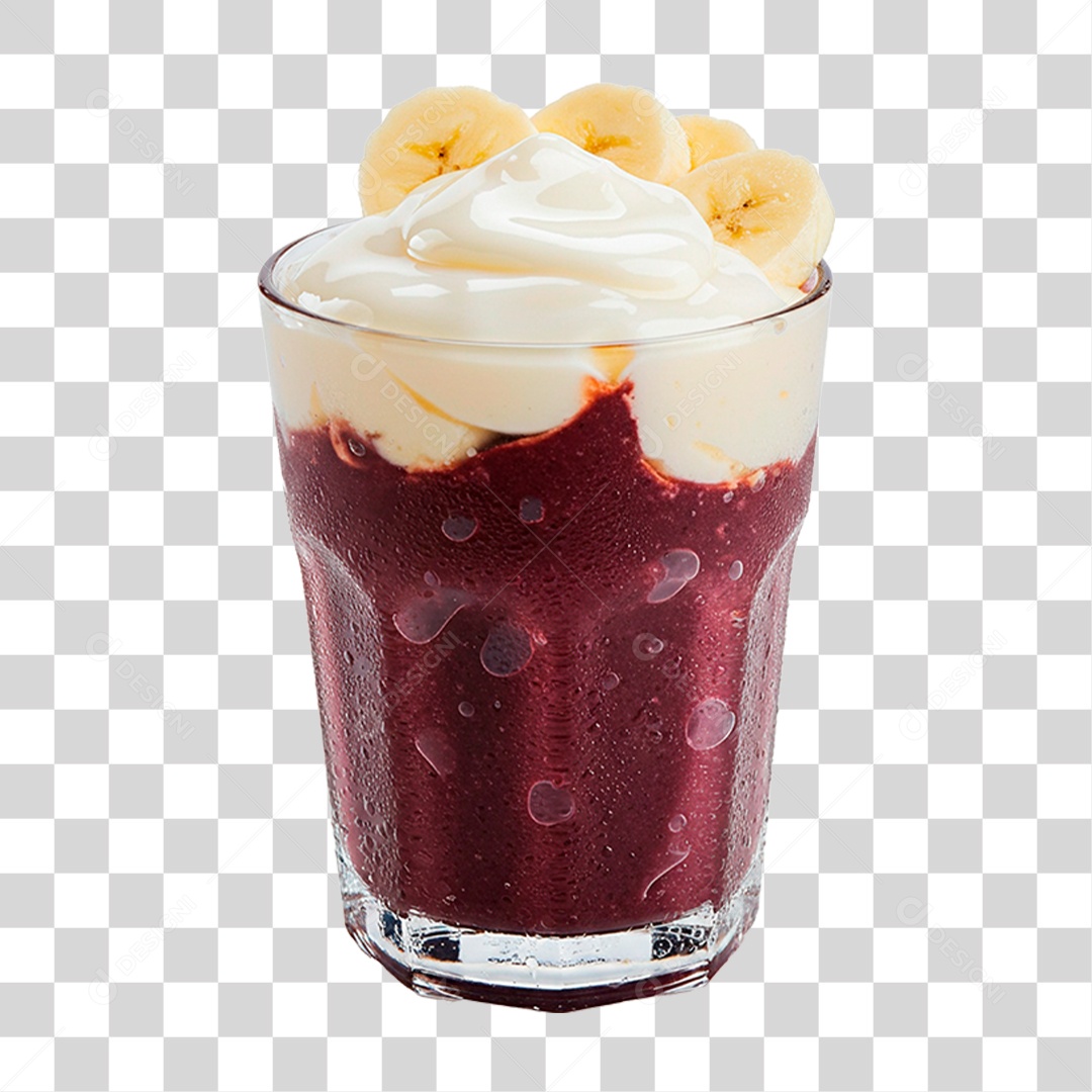 Copo de Açaí PNG Transparente