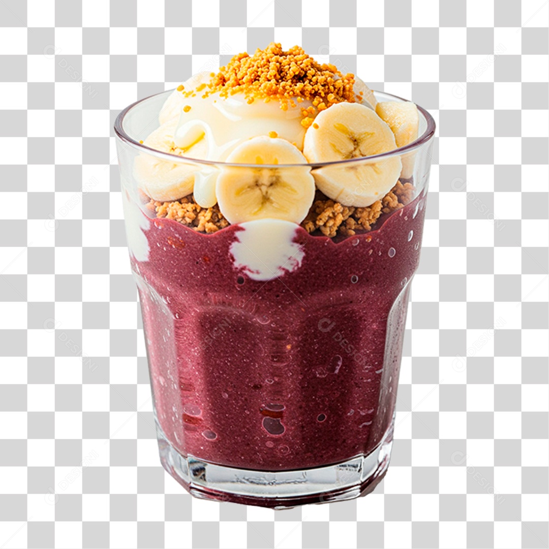Copo de Açaí PNG Transparente