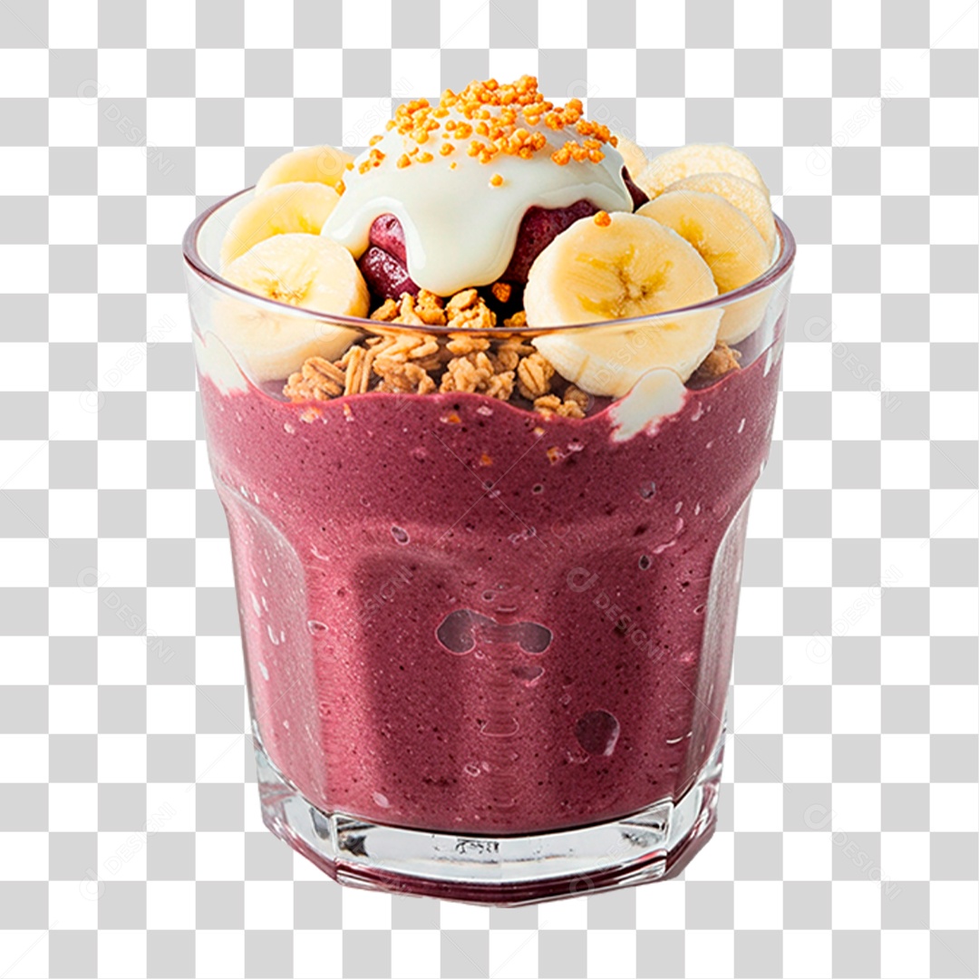 Copo de Açaí PNG Transparente