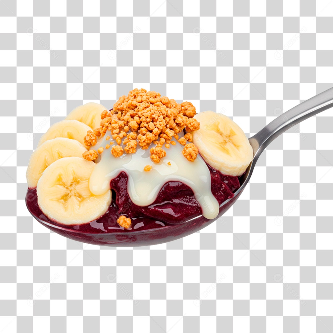 Colher de Açaí PNG Transparente