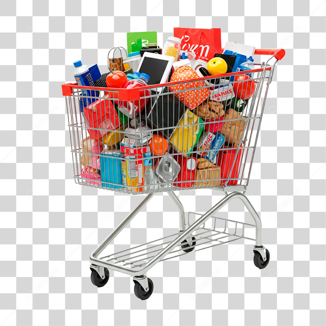 Carrinho Supermercado PNG Transparente