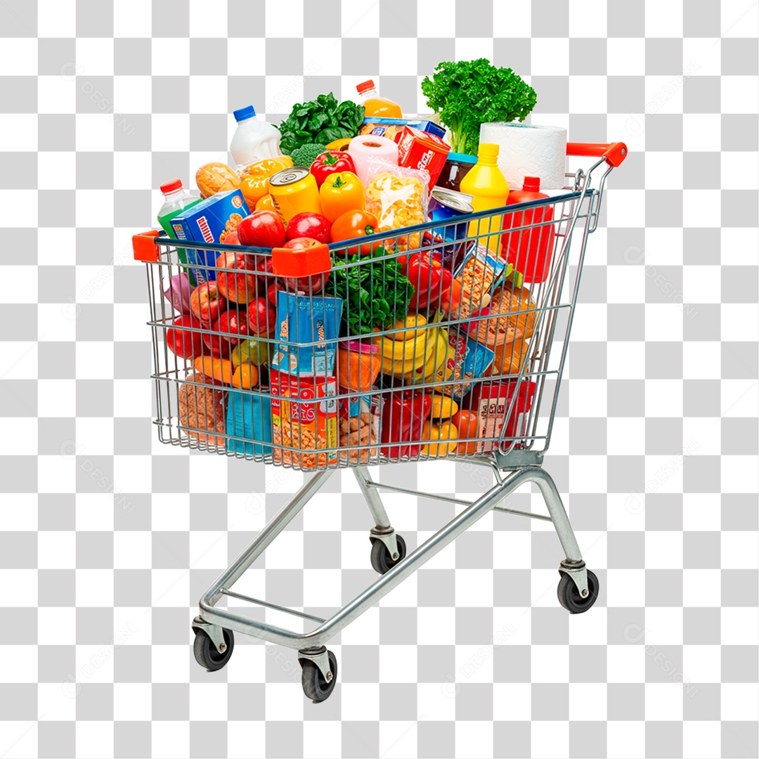 Carrinho de Supermercado PNG Transparente