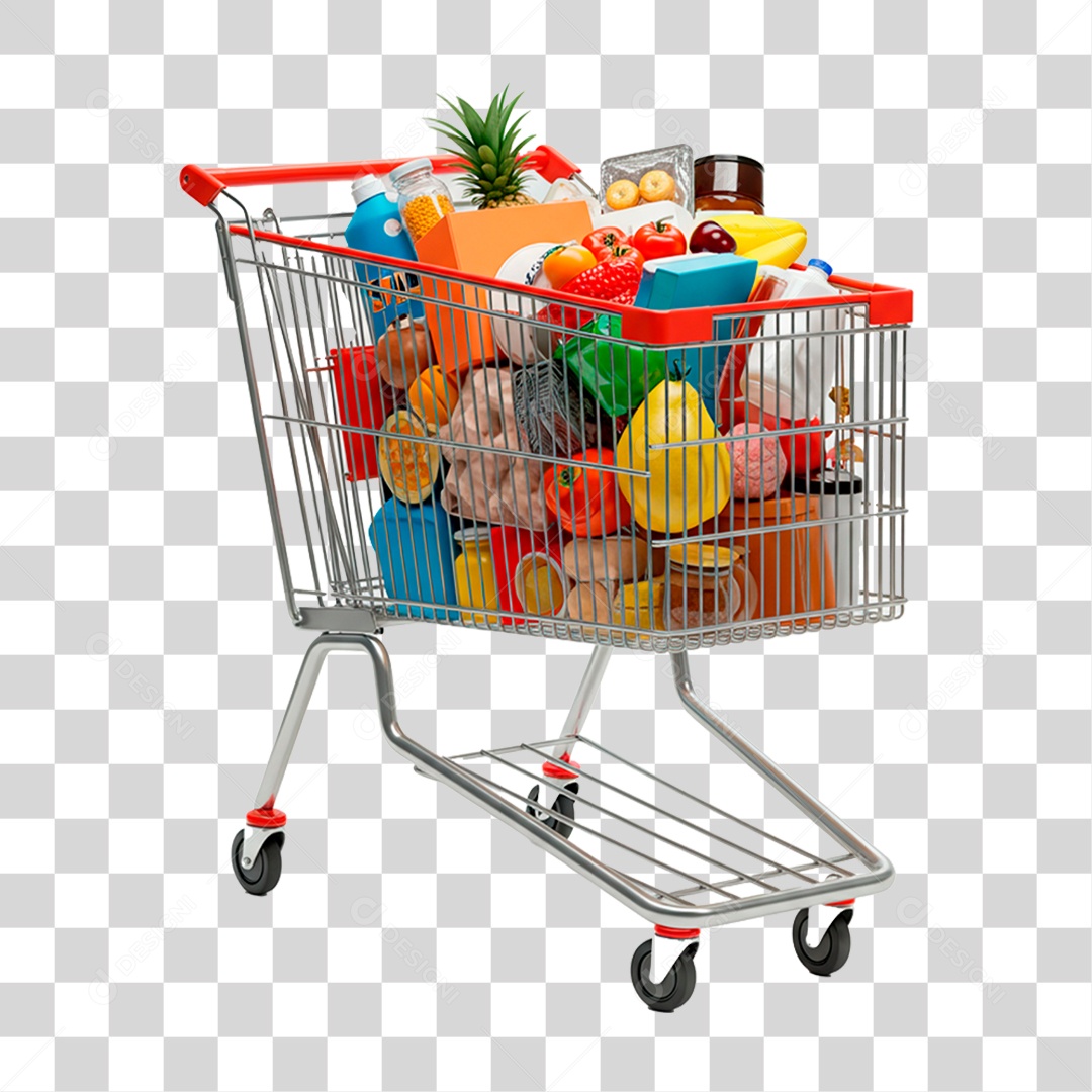 Carrinho de Supermercado PNG Transparente