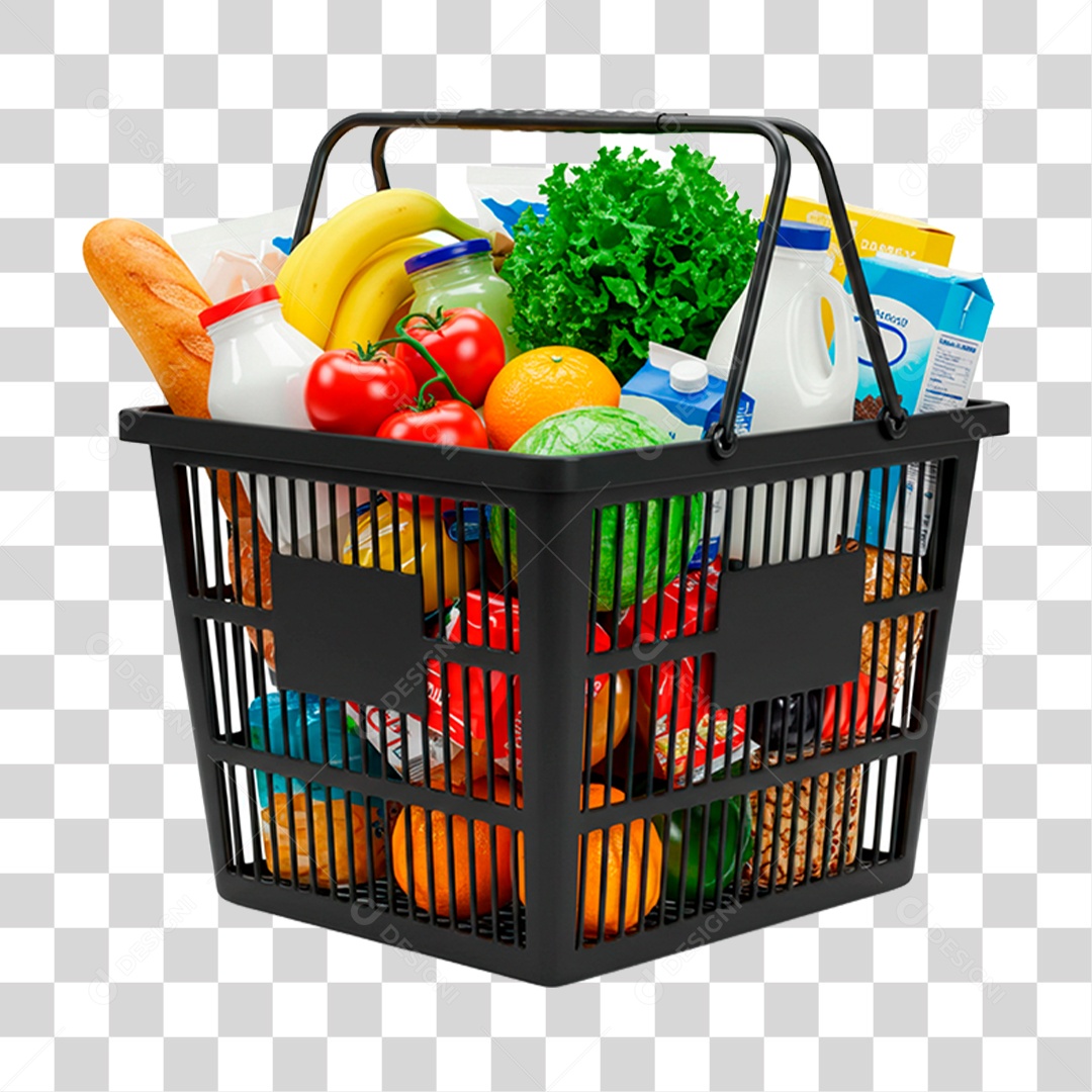 Cesta de Verdura PNG Transparente