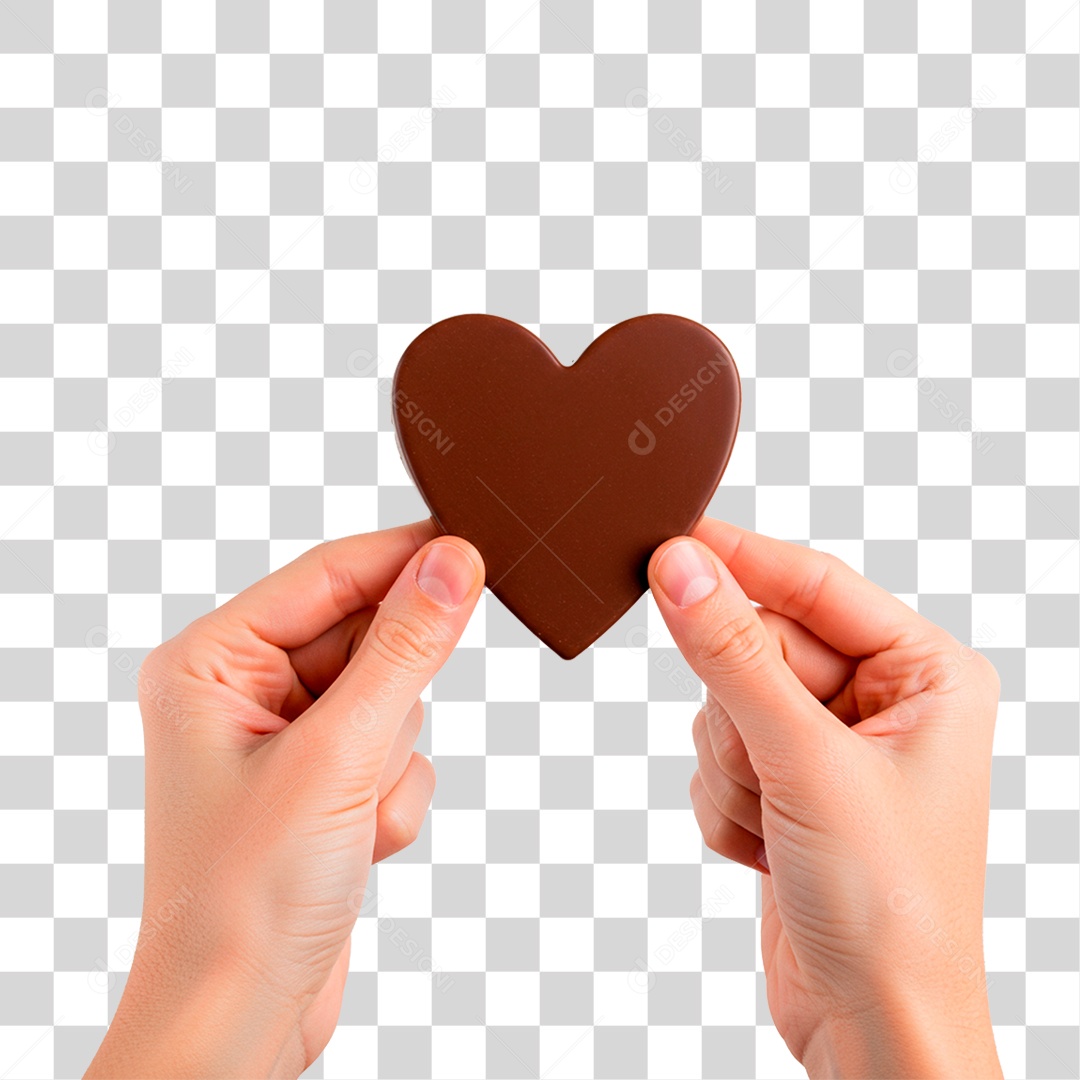 Mão Segurando Chocolate PNG Transparente