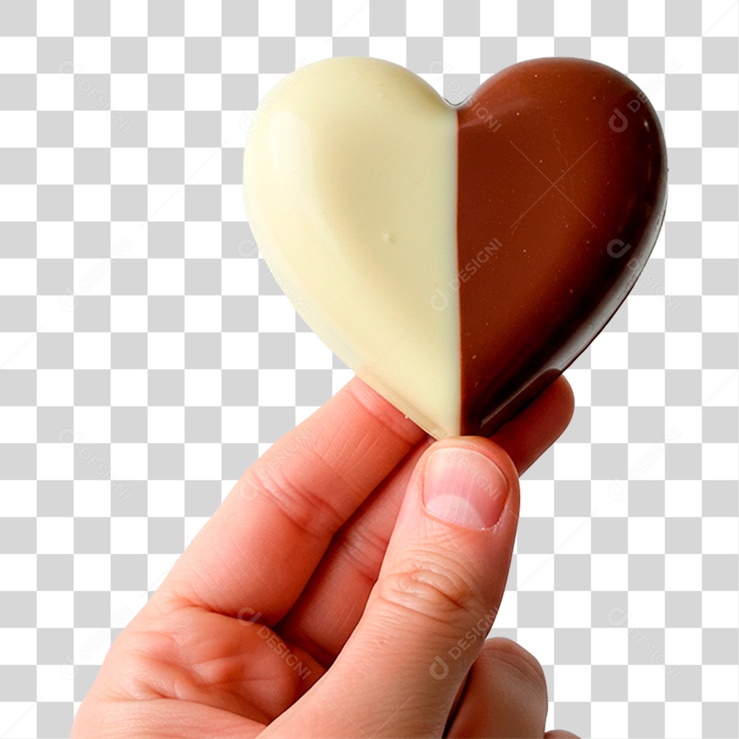 Mão Segurando Chocolate PNG Transparente