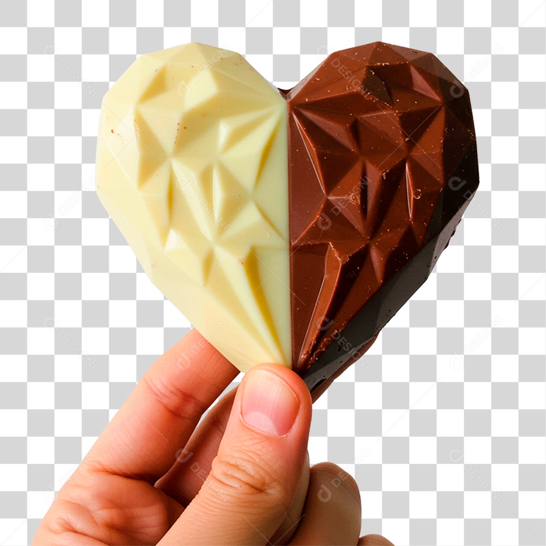 Mão Segurando Chocolate PNG Transparente