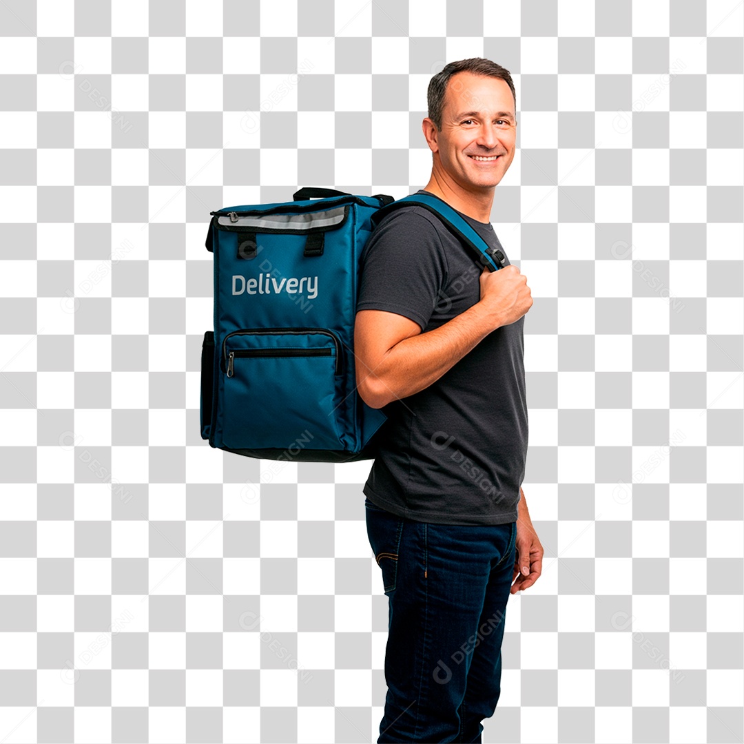 Entregador PNG Transparente