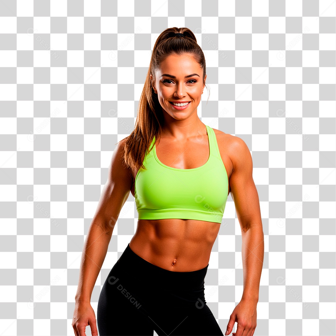 Mulher Malhando PNG Transparente