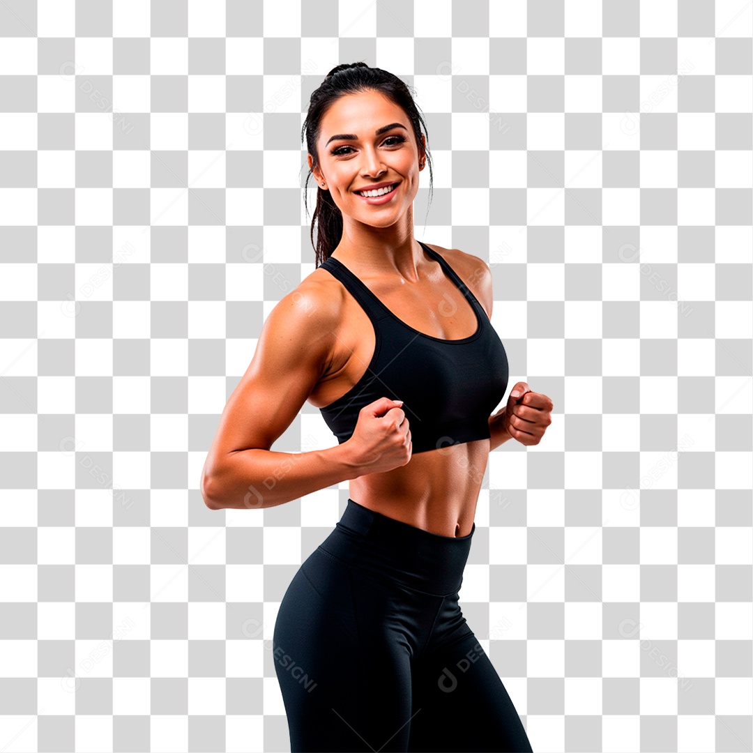 Mulher Malhando PNG Transparente