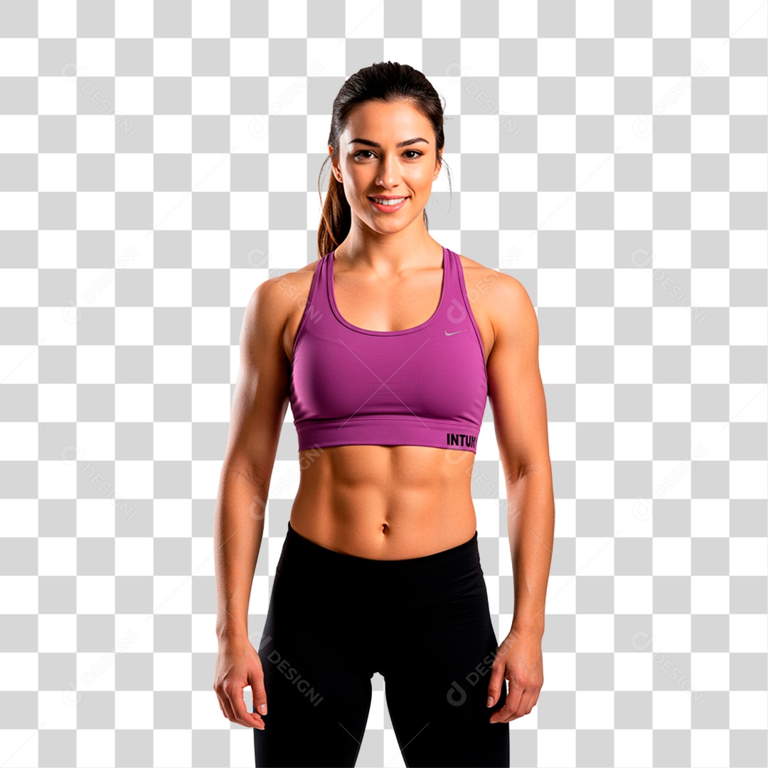 Mulher Malhando PNG Transparente