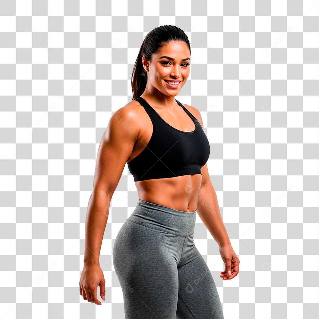 Mulher Malhando PNG Transparente