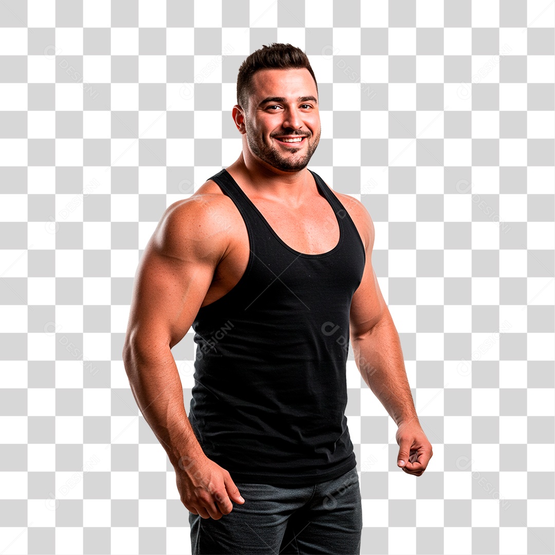 Homem Malhando PNG Transparente