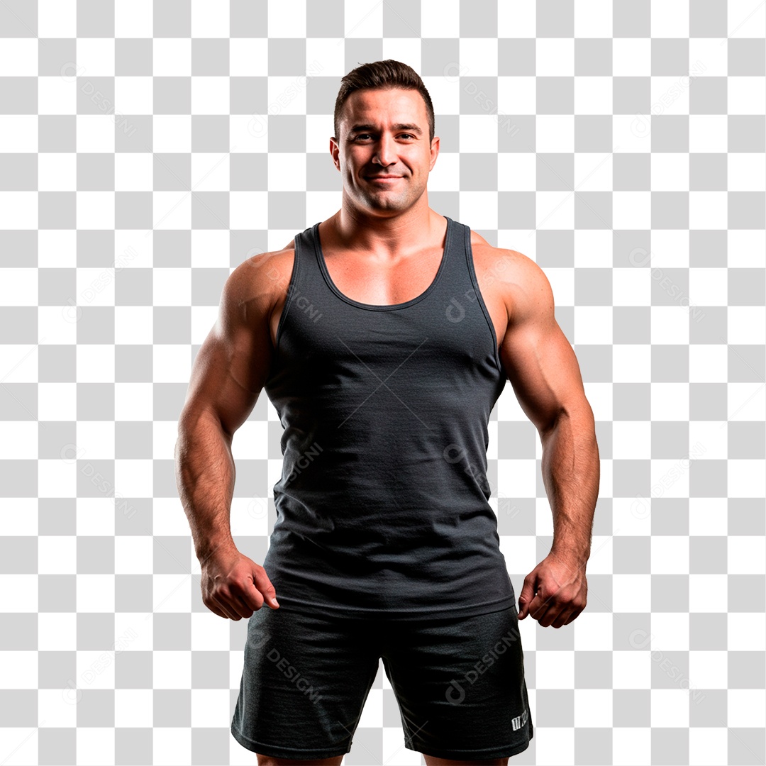 Homem Malhando PNG Transparente