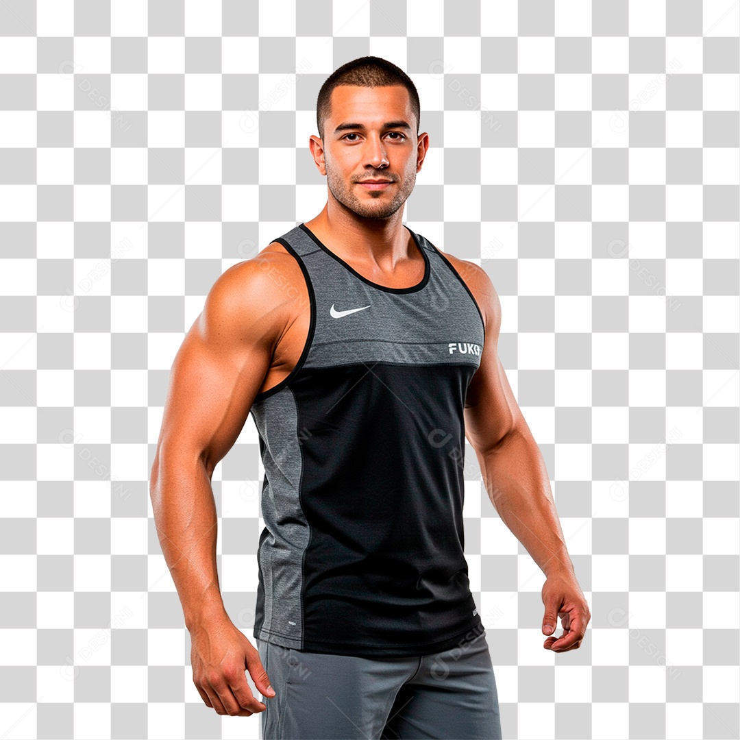 Homem Malhando PNG Transparente