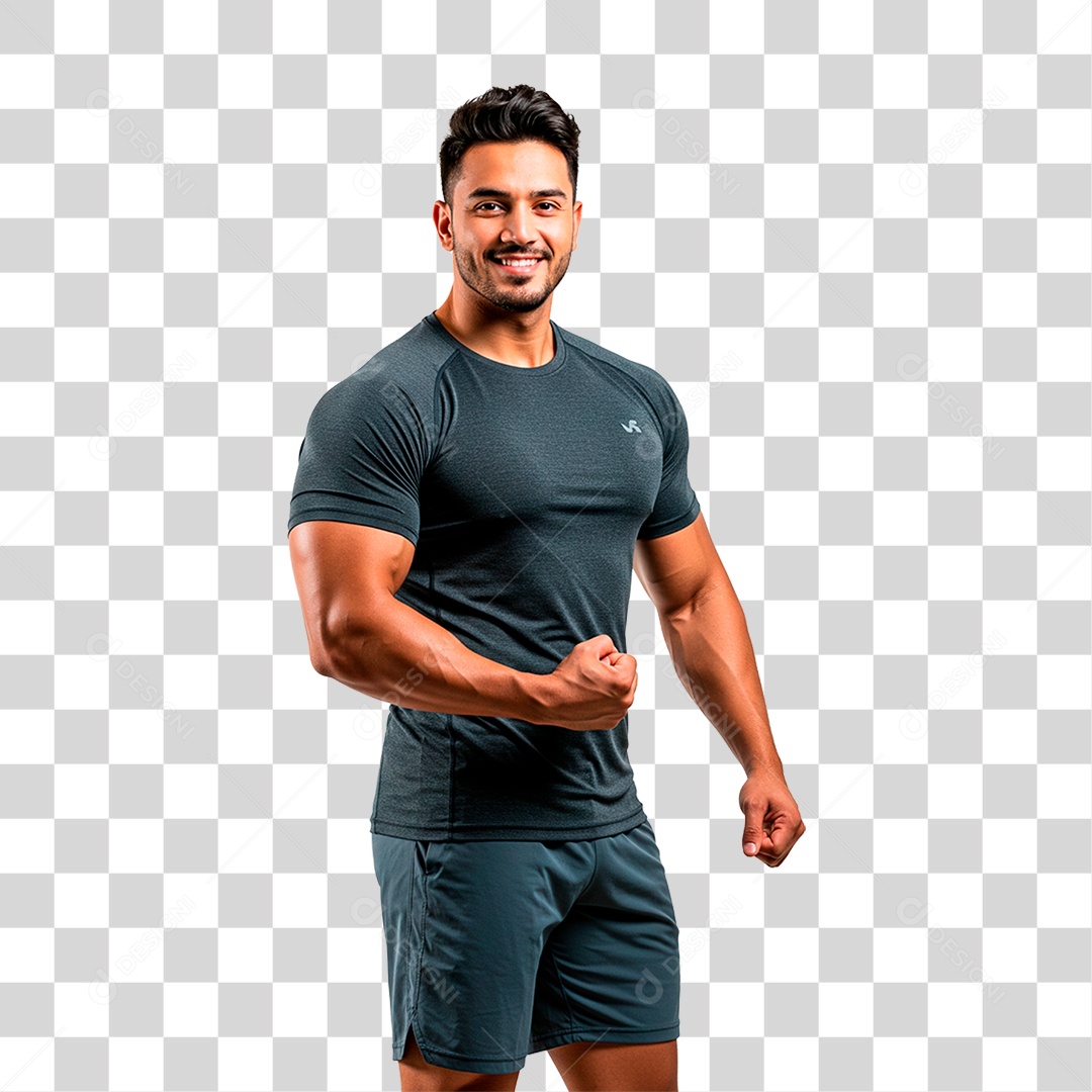 Homem Malhando PNG Transparente