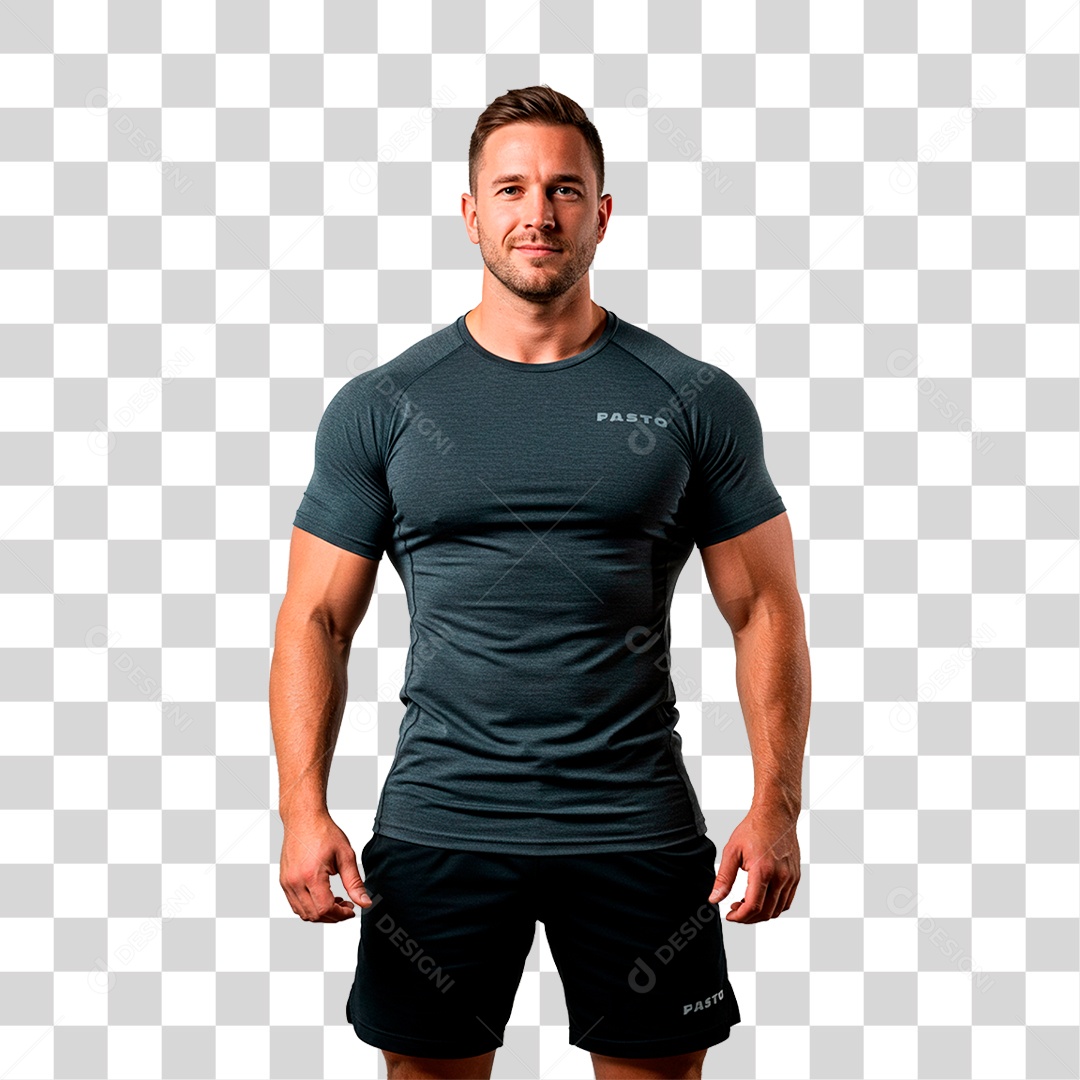 Homem Malhando PNG Transparente