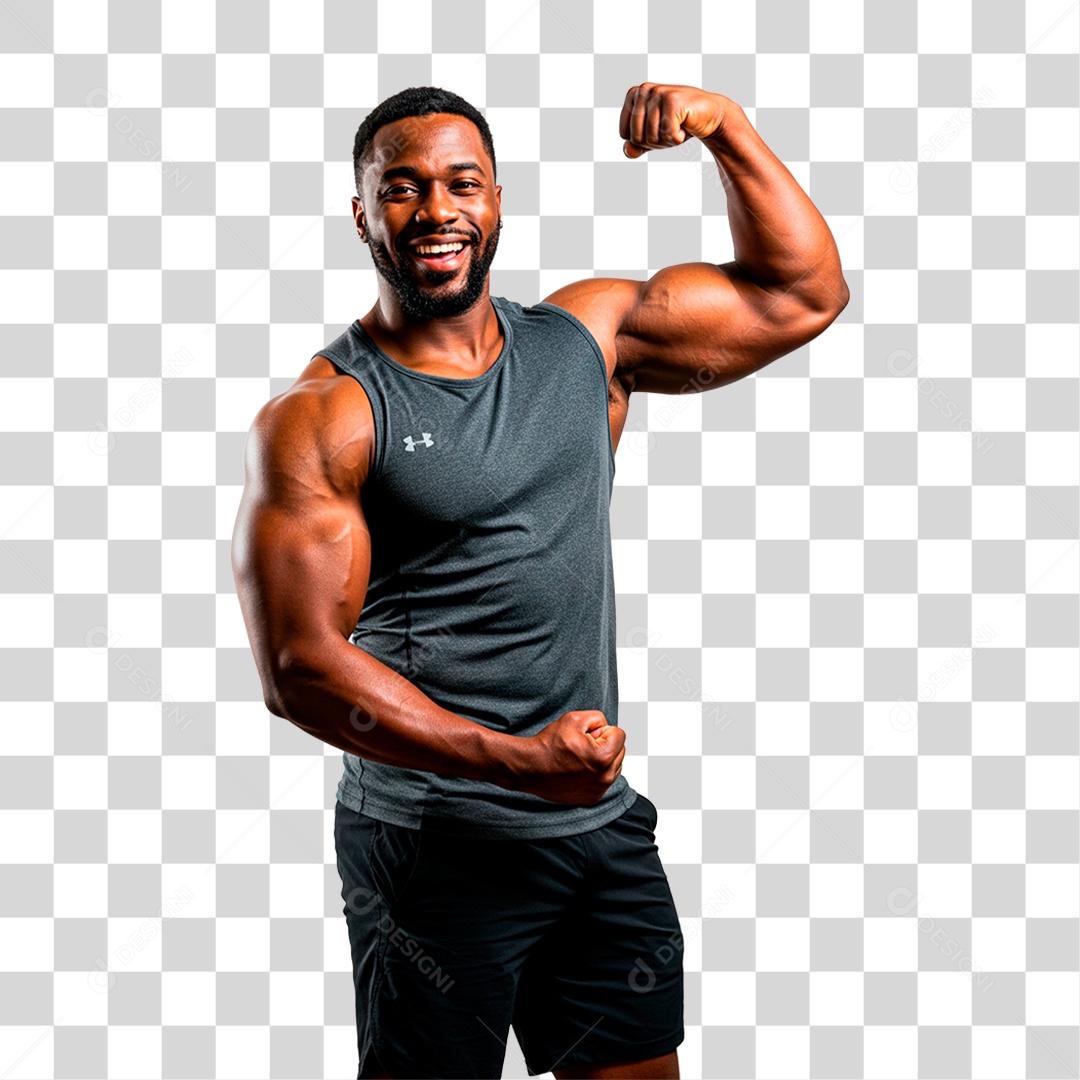 Homem Malhando PNG Transparente