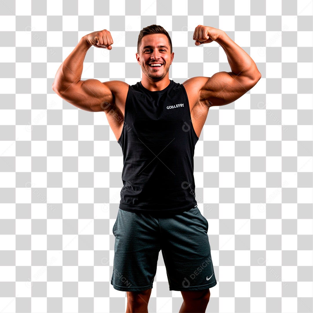 Homem Malhando PNG Transparente