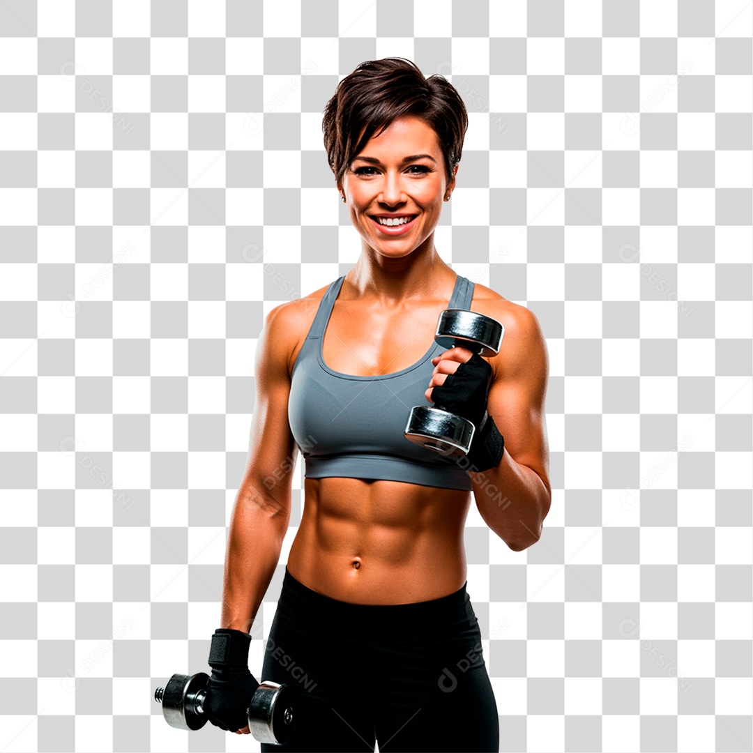 Mulher Malhando PNG Transparente