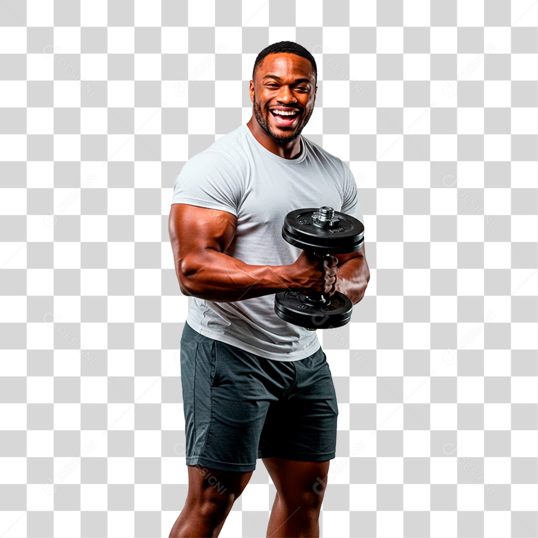 Homem Malhando PNG Transparente