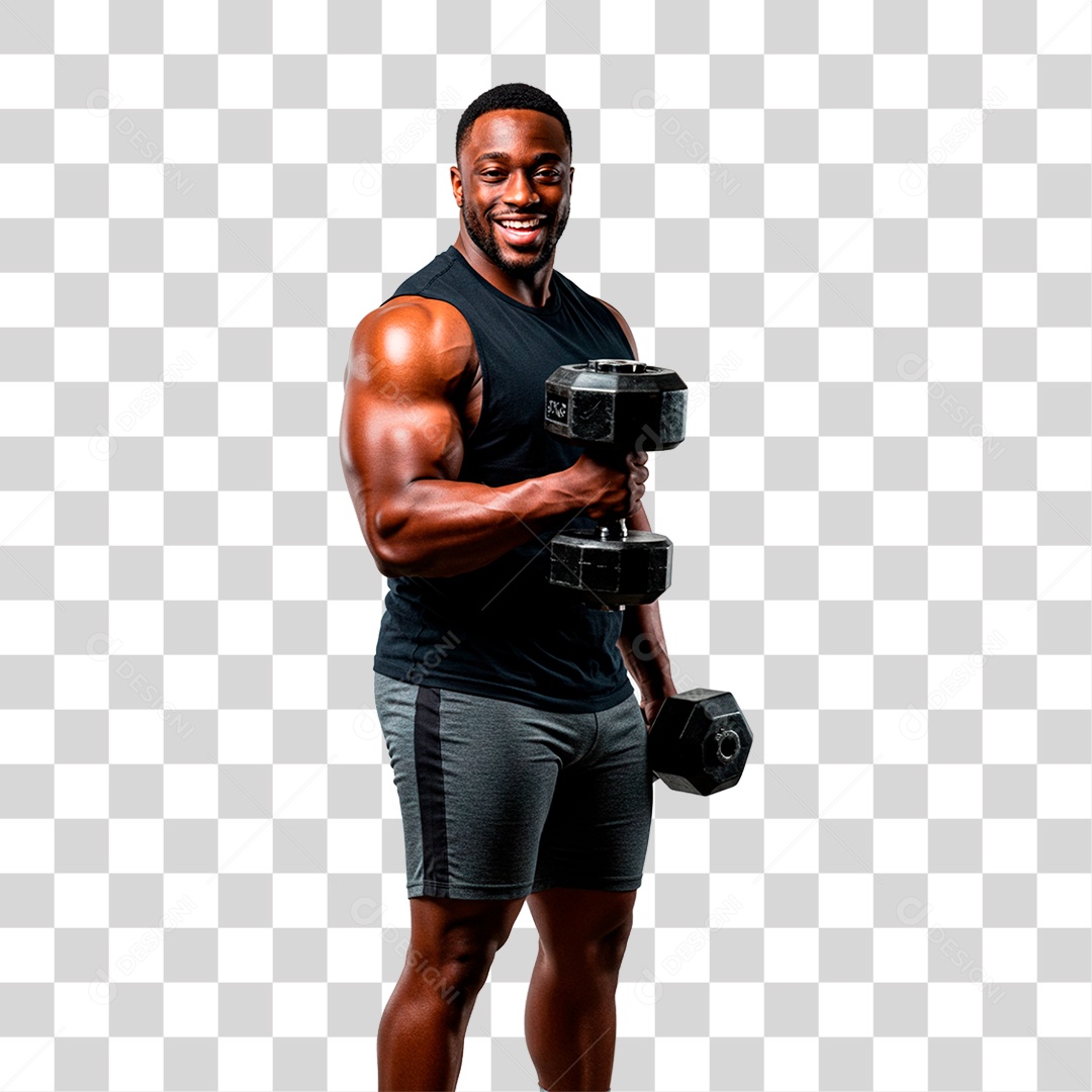 Homem Malhando PNG Transparente