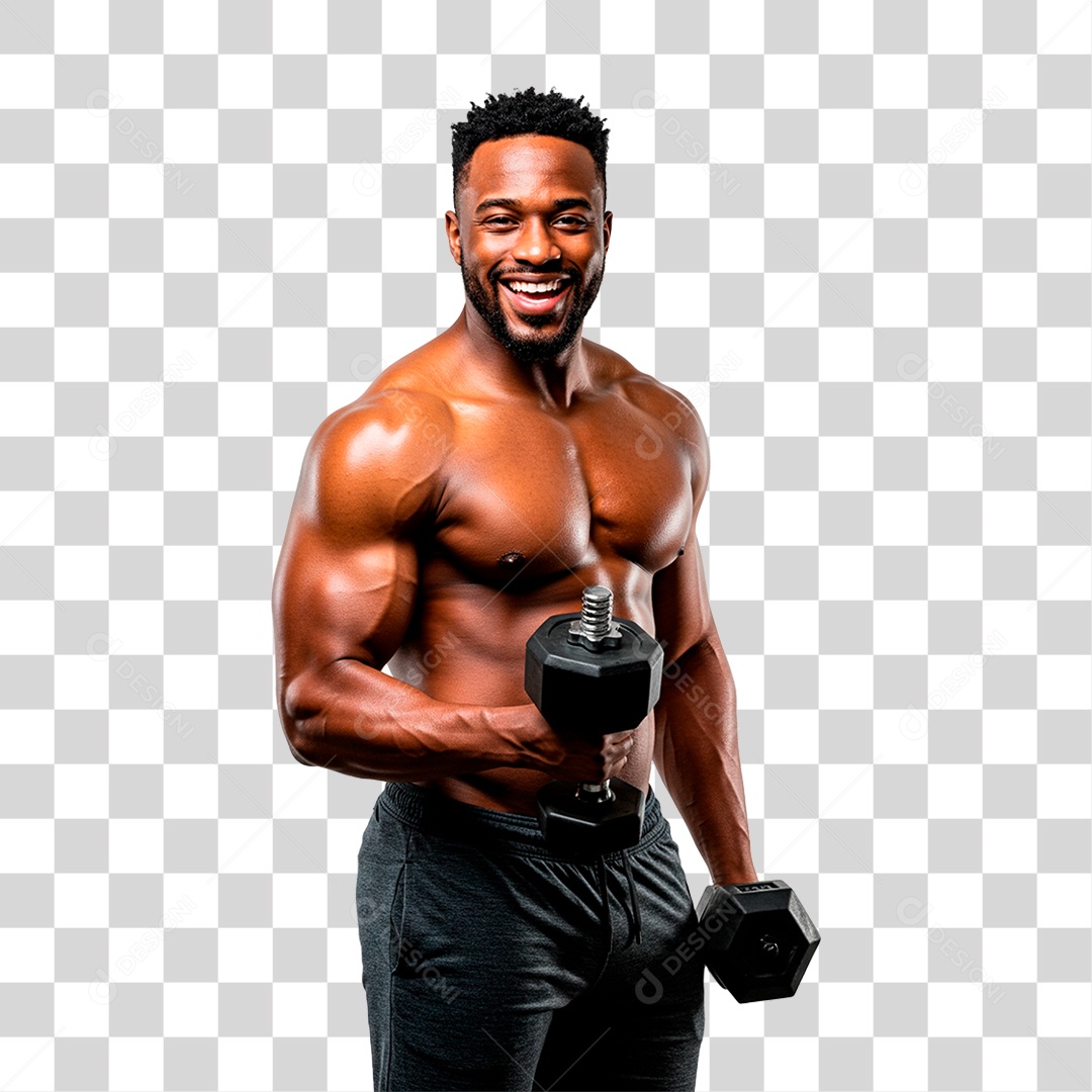 Homem Malhando PNG Transparente