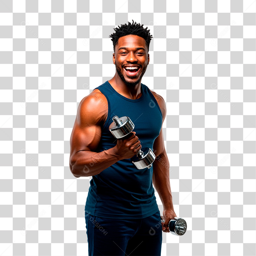 Homem Malhando PNG Transparente