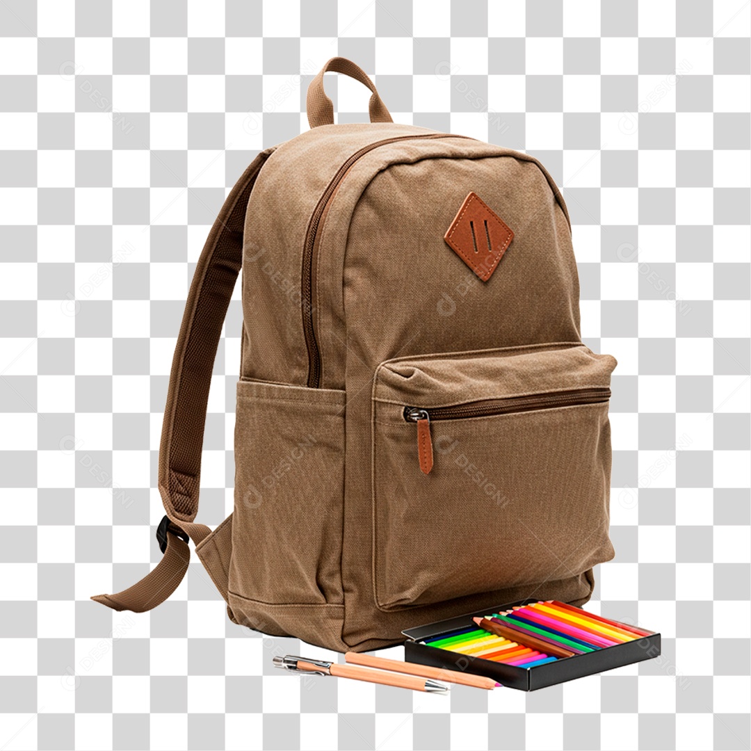 Mochila Escolar PNG Transparente