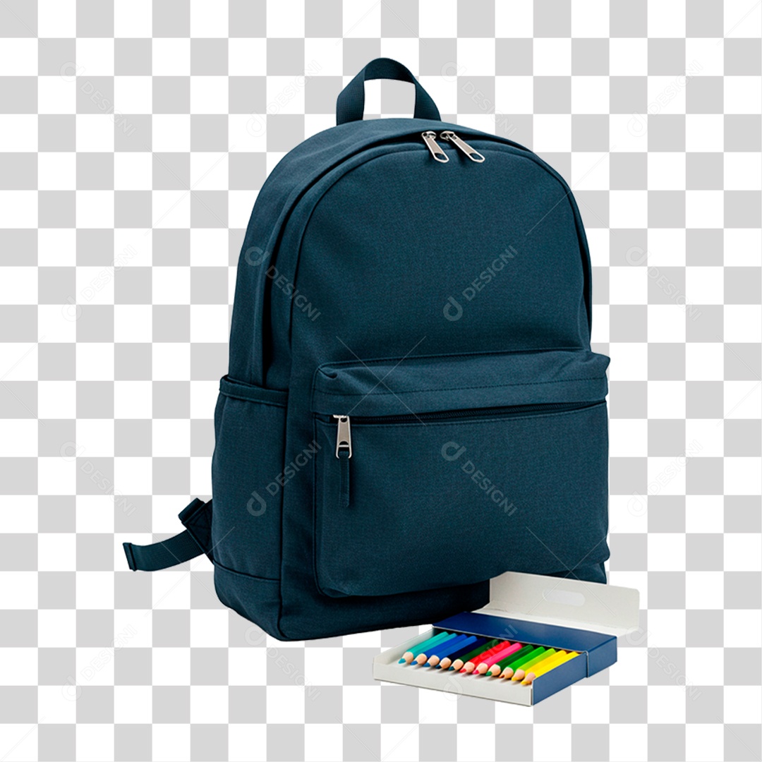 Mochila Escolar PNG Transparente