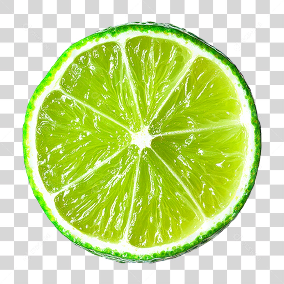 Limão Fatiado PNG Transparente