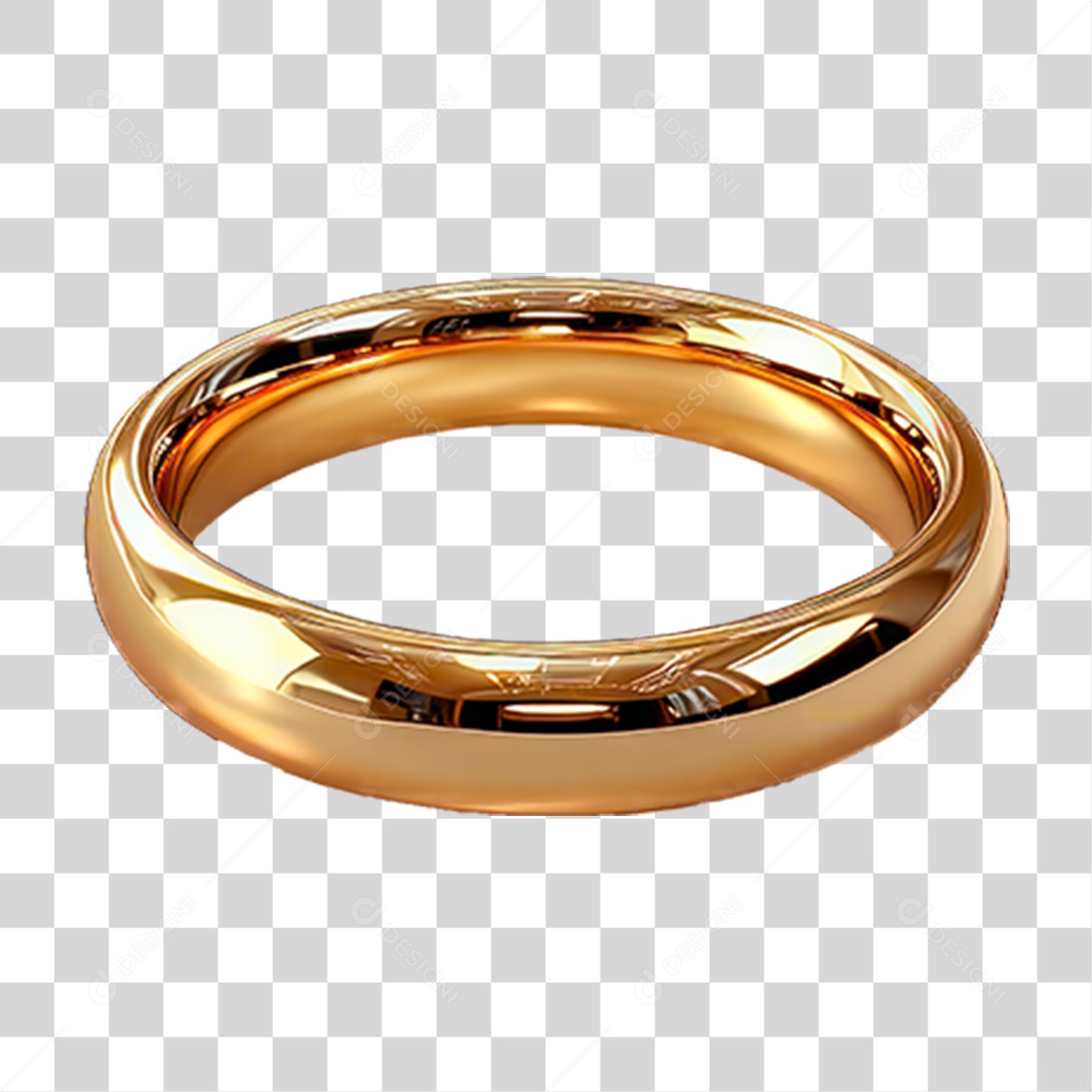 Aliança de Ouro PNG Transparente