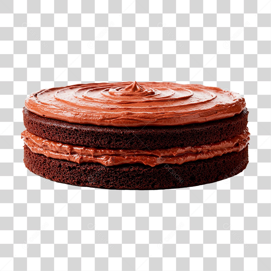 Bolo de Chocolate PNG Transparente
