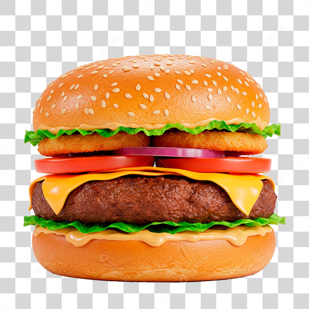 Hambúrguer PNG Transparente