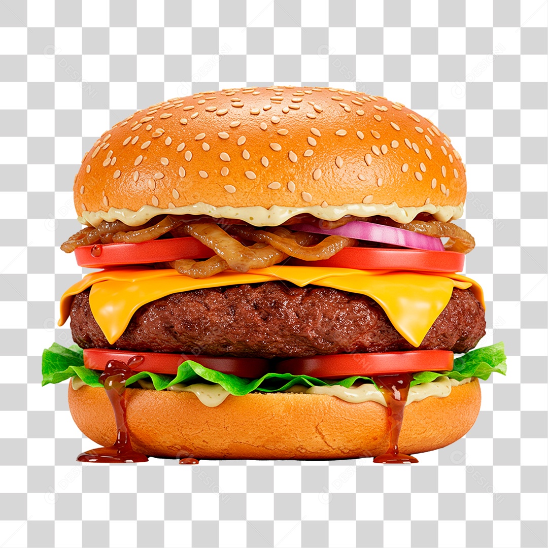 Hambúrguer PNG Transparente